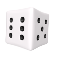 Dice isolated on transparent png