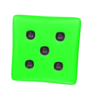 Dice isolated on transparent png