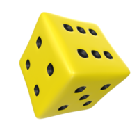 Dice isolated on transparent png