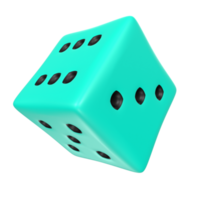 Dice isolated on transparent png