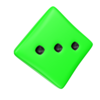 Dice isolated on transparent png