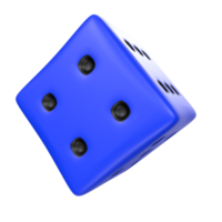 Dice isolated on transparent png