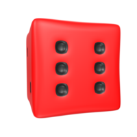 Dice isolated on transparent png