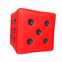 Dice isolated on transparent png