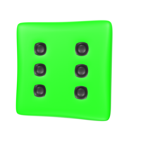 Dice isolated on transparent png