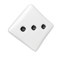 Dice isolated on transparent png