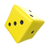 Dice isolated on transparent png