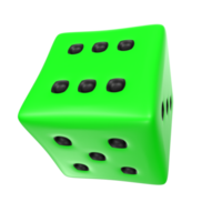 Dice isolated on transparent png