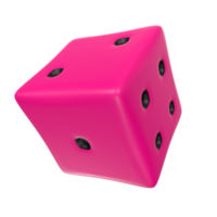 Dice isolated on transparent png