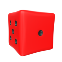 Dice isolated on transparent png