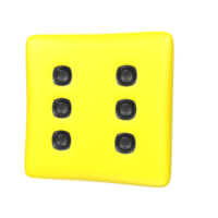 Dice isolated on transparent png