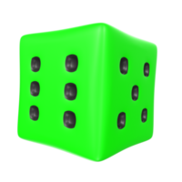 Dice isolated on transparent png