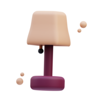 3d illustratie bureau lamp kan worden gebruikt voor web, app, info grafisch, enz png