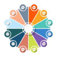 infographie avec 12 étapes, processus ou options. png