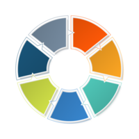 infographic met 7 stappen, werkwijze of opties. png