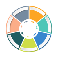 infographie avec 7 étapes, processus ou options. png