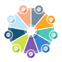 Infografica con 9 passi, processi o opzioni. png