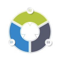 Infographic with 3 steps, process or options. png