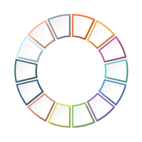 Infografik mit 14 Schritten, Prozess oder Optionen. png