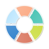 infographie avec 6 étapes, processus ou options. png