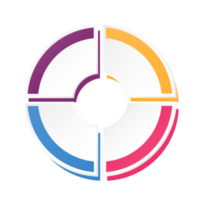 Infografik mit 4 Schritten, Prozess oder Optionen. png