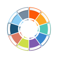 Infografik mit 10 Schritten, Prozess oder Optionen. png