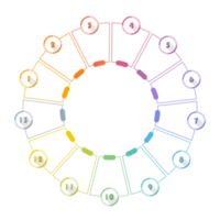 infographic med 13 steg, bearbeta eller alternativ. png