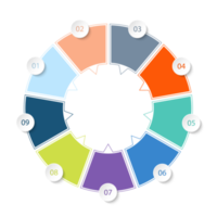 Infografica con 9 passi, processi o opzioni. png