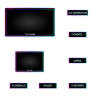 Overlay-Gamer und Streamer png