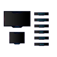 Overlay-Gamer und Streamer png