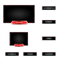 Overlay-Gamer und Streamer png