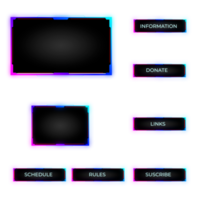 overlay gamer and streamer png