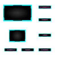 overlay gamer and streamer png