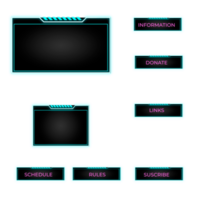 overlay gamer and streamer png