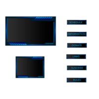 Overlay-Gamer und Streamer png