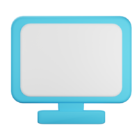 computer screen 3d icon cartoon minimal style png