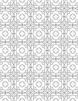 Malvorlagen mit geometrischen Mustern für Erwachsene. Malbuch, nahtlose Malseite für Erwachsene. png