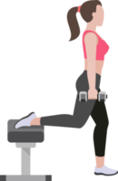 woman workout exercise png