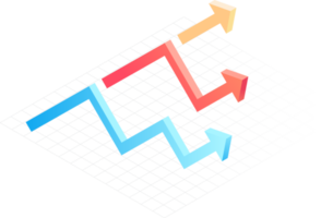 Infografiken isometrisches Symbol png