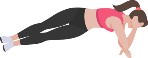 woman workout exercise png