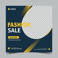 fashion social media post template. vector