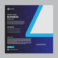 Corporate Social Media Post Template Design vector