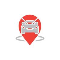 Car symbol Design Element. Location vector illustration