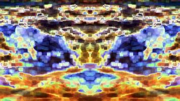 Kaleidoscopic liquid forms flow - Loop video