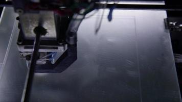3D printer in process printing an object.