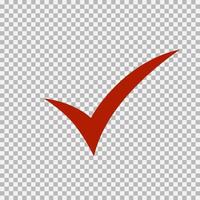 Checkmark icon, vector