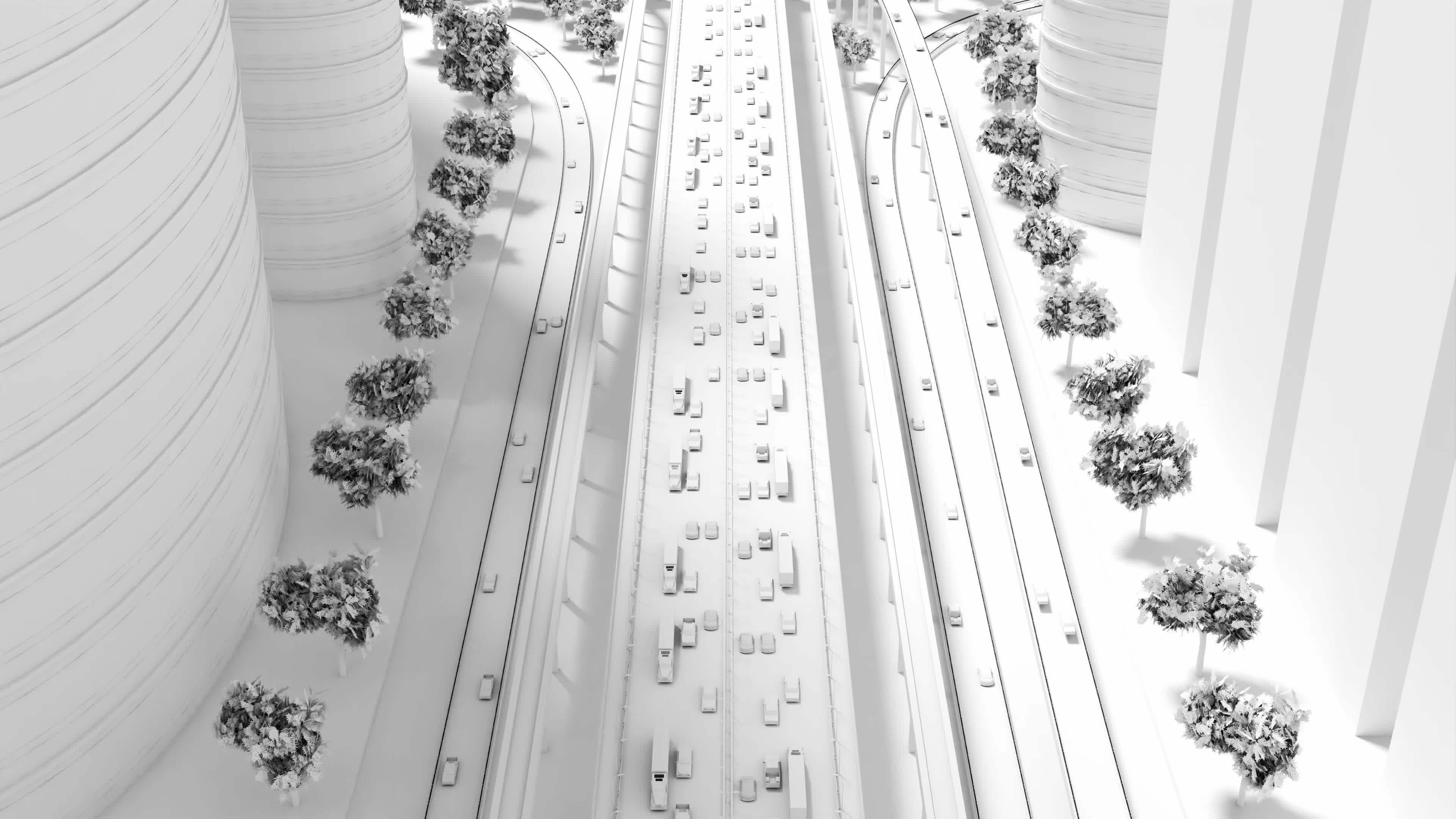 highway-intersection-middle-in-the-city-with-heavy-traffic-view-from