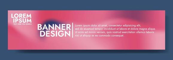 Abstract Pink  Gradient Mesh Banner Template vector