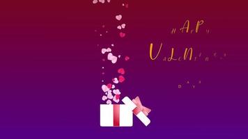 geschenk voor Valentijnsdag dag in 4k ultra hd video