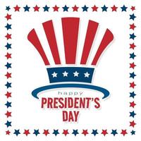 Happy President's Day greeting card vector